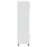 Oven Cabinets 2 pcs Porto Gloss White Engineered Wood 3315053