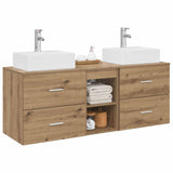 Bathroom Cabinet Set 3 pcs Artisan Oak 49.5 x 41 x 62.5 cm 3405842