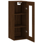 ZNTS Wall Mounted Cabinet Brown Oak 34.5x34x90 cm 828931