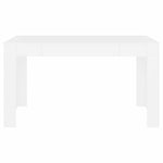 Dining Table White 140x74.5x76 cm Engineered Wood 804202