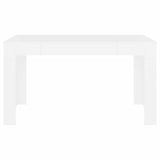 Dining Table White 140x74.5x76 cm Engineered Wood 804202