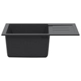 Kitchen Sink Single Basin Granite 62 x 50 x 20 cm Graphite 42053758
