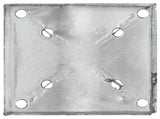 Ground Spikes 2 pcs Silver 14x14x91 cm Galvanised Steel 145427
