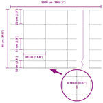 Field Fence Silver 50 x 0.8 m Galvanised steel 42005830