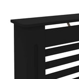 288189 Radiator Cover Black 172x19x81,5 cm MDF