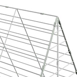 Chicken Cage 2 pcs Silver 600 x 100 x 210 cm Galvanised Steel 3394430