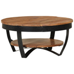 ZNTS Coffee Table 65x65x32 cm Solid Acacia Wood 289616