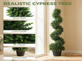 Decorative Artificial Plants Set of 2, UV Resistant Fake Plants in Pot for Indoor Outdoor Decor, 120 T3398P552680