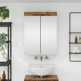 Bathroom Mirror Cabinet TULUM Old Wood 60 x 16.5 x 78 cm 880369