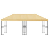 6 x 3 m Cream Polyester and Steel 190 3375983