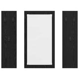 Wall-Mounted Coat Rack Wall-mounted Black Oak 96 x 1.5 x 90 cm 874532