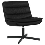 Swivel Chair Black 63 x 75 x 76 cm PU 42007339