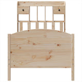 Bookcase Bed without Mattress 100x200cm Solid Wood Pine 3323158