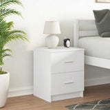 Bedside Cabinet with 2 Drawers White 40x36x50 cm 858785