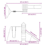 Outdoor Playset Solid Wood Douglas 3156962