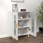 Sideboard High Gloss White 69.5x34x90 cm Engineered Wood 812120
