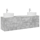 Bathroom Cabinet Set 3 pcs Concrete Grey 62.5 x 44.5 x 50 cm 3405870