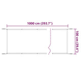 Vertical Awning Taupe 100x1000 cm Oxford Fabric 148407
