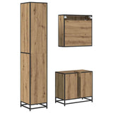 Bathroom Furniture Set 3 pcs Artisan Oak Engineered Wood 3402361