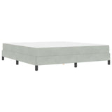 Box Spring Bed with Mattress Light Grey 180 x 210 cm Fabric 3398755
