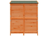 Garden Shed with Roof Brown 106 x 56 x 176.5 cm Solid Fir Wood 42033467