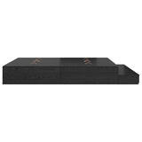 Storage Bed Frame with Drawer Black Oak 180 cm Engineered Wood 3335662