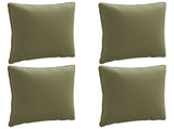 4-Piece Back Cushions PUTTEN 4 pcs 100% Polyester Olive Green 945108