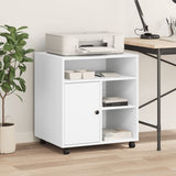 Printer Stand with Wheels White 60x50x67 cm 840625