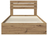 Bed Frame with Drawer with Headboard Manual Engineered Wood 3411698