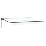 Retractable Awning White 400 x 300 cm Polyester and Metal 3330638