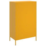 Highboard Mustard Yellow 68x39x113 cm Steel 842973