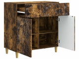 Sideboard Smoked Oak 66 x 34.5 x 90 cm Engineered Wood 895100