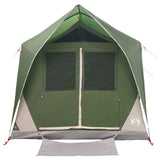 Tunnel Tent with Roof Green 8-Person Polyester and Steel 42028657