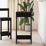 ZNTS Bar Table Black Oak 51x50x103,5 cm Engineered Wood 868080