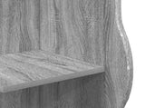 Corner Shelf Grey Sonoma 34 x 33 x 102 cm Engineered Wood 899942