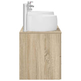 Bathroom Furniture Set 3 pcs Sonoma Oak 49.5 x 44.5 x 66 cm 3405933