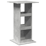 ZNTS Bar Table with Storage Concrete Grey 60x60x102 cm Engineered Wood 854331