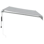Automatic Retractable Awning Anthracite&White 350x250 cm 3310227