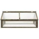 Greenhouse Grey Solid fir wood and transparent panels Medium 316416