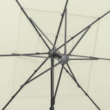 Garden Parasol Sand Polyester 4-Tier Foldable Garden Parasol 313820