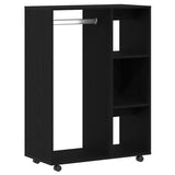 Wardrobe Black Oak 80x40x110 cm Engineered Wood 862068