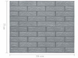 Wallpaper Set of 40 Anthracite PE foam Large Wallpaper 150723