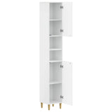 Bathroom Cabinet with Open Shelf ARNHEM High Gloss White 896599