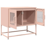 ZNTS TV Cabinet Pink 68x39x60.5 cm Cold-rolled Steel 853333