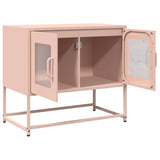 ZNTS TV Cabinet Pink 68x39x60.5 cm Cold-rolled Steel 853333