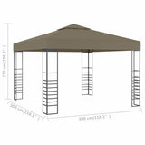 Garden Marquee 3x3 m Taupe 180 g/m 312228