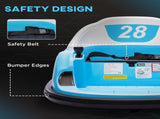 360&deg Rotation Kids Bumper Car, 12V Waltz Car with Remote Control, Dual Joystick, Music,s, T3398P422382