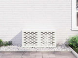 Air Conditioner Cover White 90 x 40 x 60 cm Steel 865891