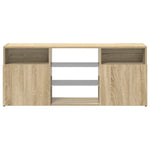 TV Cabinet with LED Lights Sonoma Oak 120x30x50 cm 804304