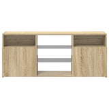 TV Cabinet with LED Lights Sonoma Oak 120x30x50 cm 804304